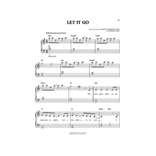 Frozen - Music The Motion Picture Soundtrack - Easy Piano