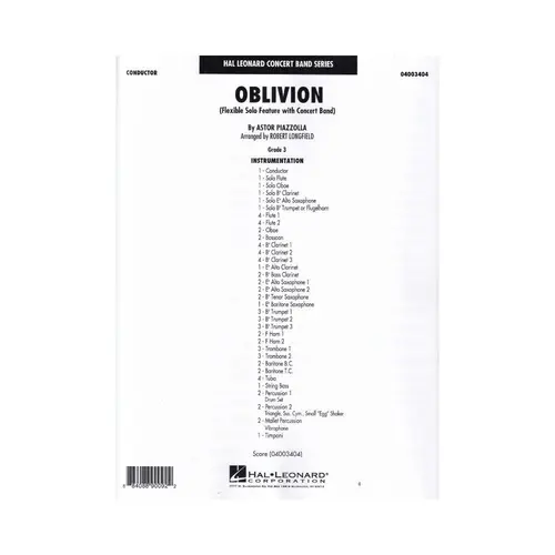 Oblivion (Astor Piazzolla)