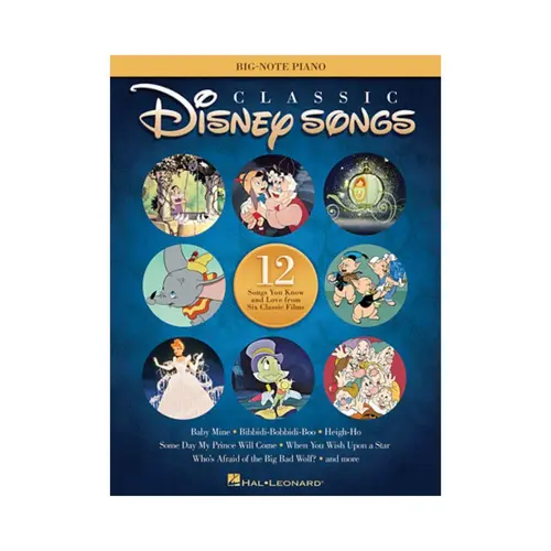 Classic Disney Songs - Big Note Songbook