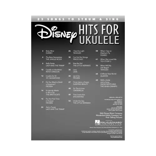 Disney Hits For Ukulele