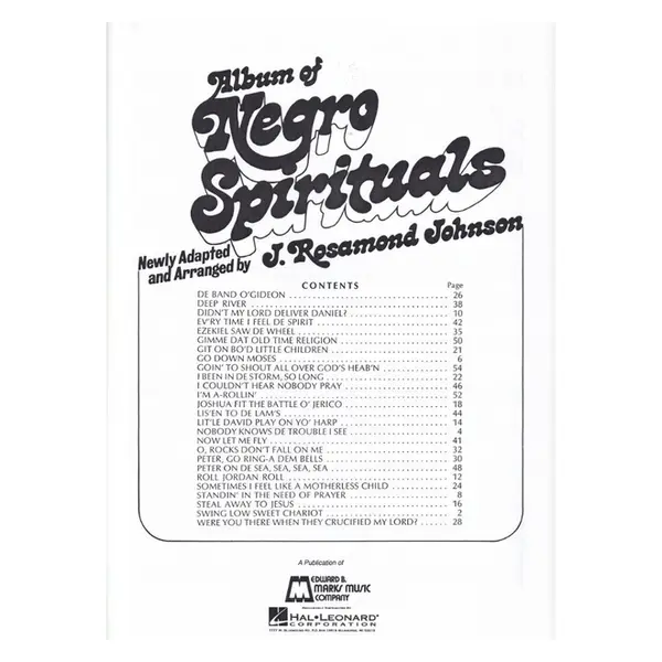 Album Of Negro Spirituals