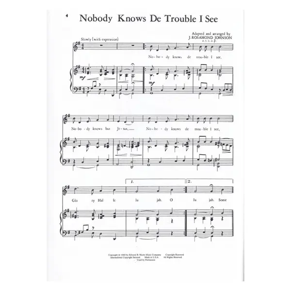 Album Of Negro Spirituals