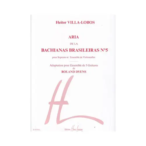 Aria De La Bachianas Brasileiras N.5 ( versão para 5 violões )