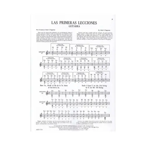 First Lessons For Guitar