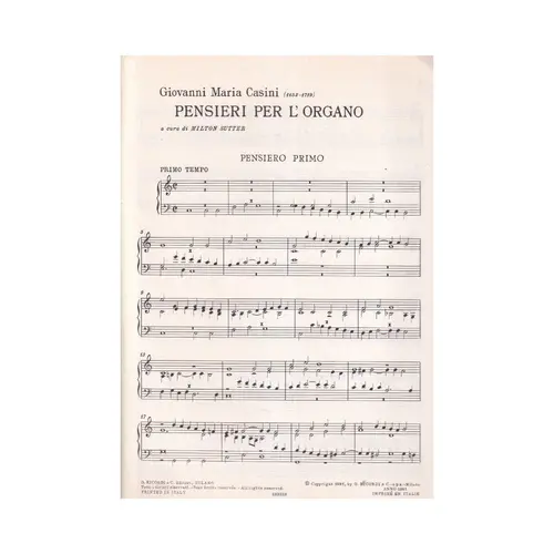 Pensieri Per L`Organo