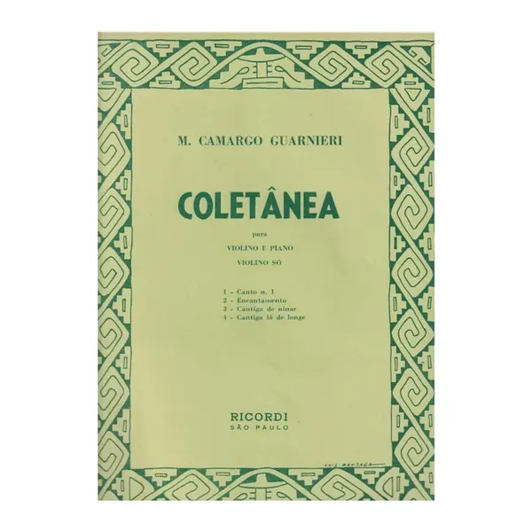 Coletânea Para Violino - Exemplar Antigo