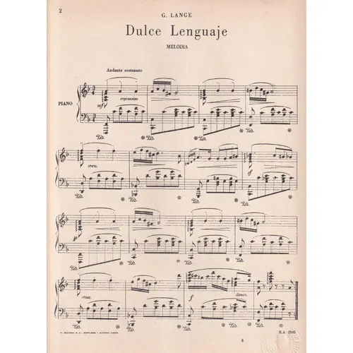 Dulce Lenguaje  (Edição Antiga)