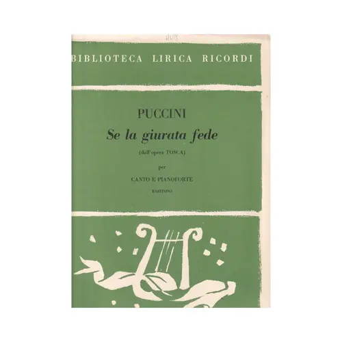 Se La Giurata Fede  dall'opera Tosca