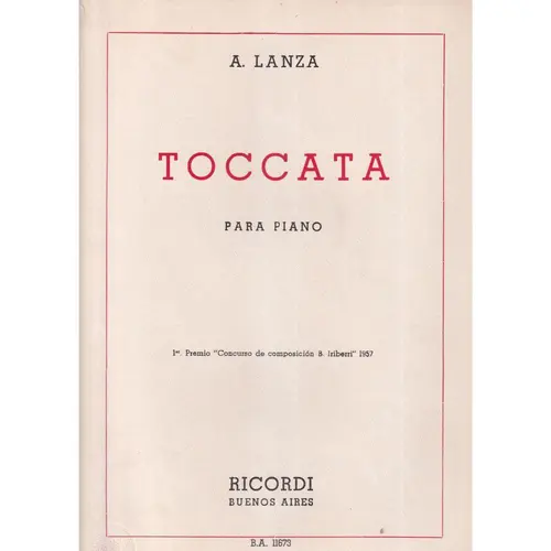 Toccata Para Piano  (Edição Antiga)