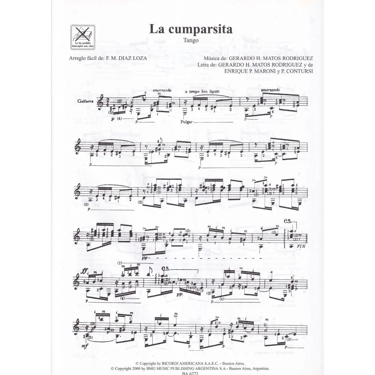 La Cumparsita - Violão Facilitado