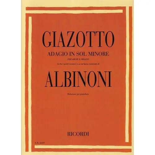 Adagio In Sol Minore - Piano