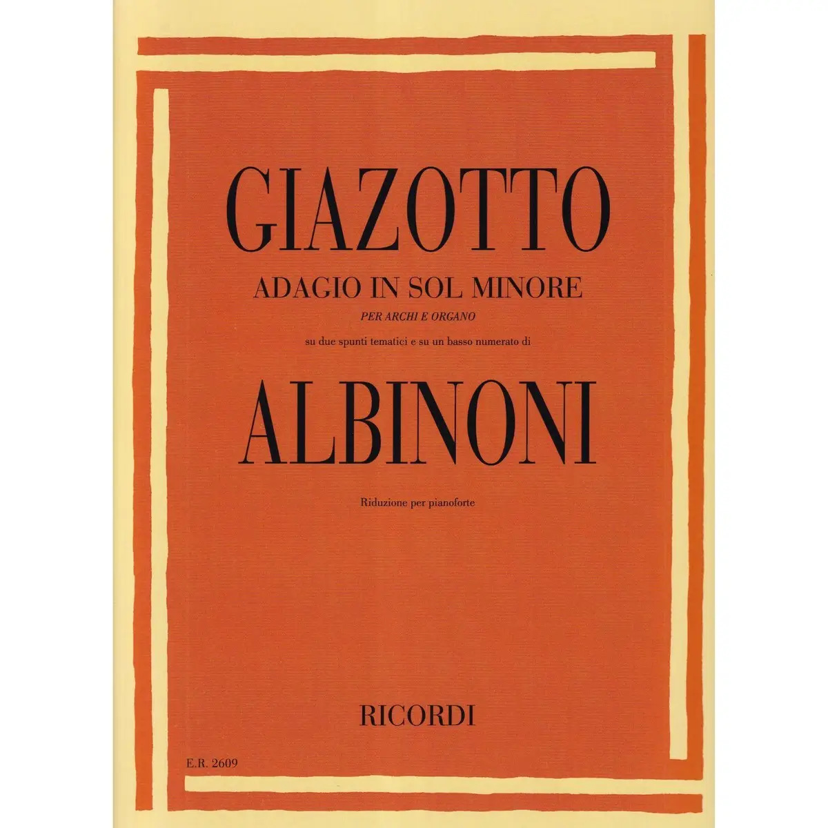 Adagio In Sol Minore - Piano