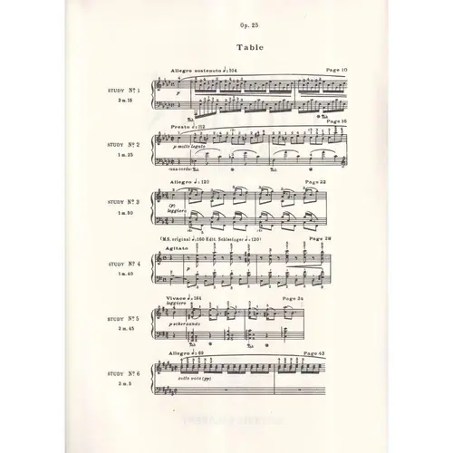 12 Etudes - Op.25  (Rev. Cortot)