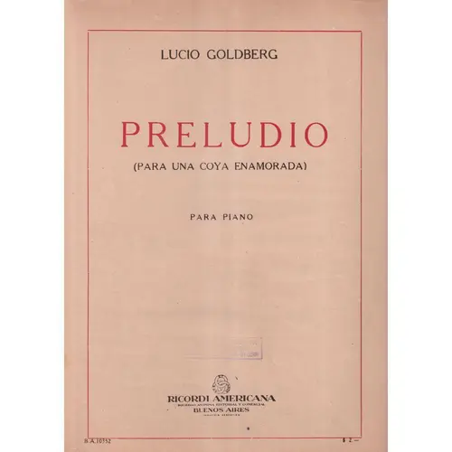 Preludio Para Una Coya Enamorada  (Edição Antiga)