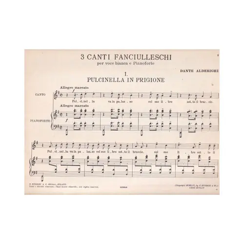 3 Canti Fanciulleschi E 3 Indovinelli
