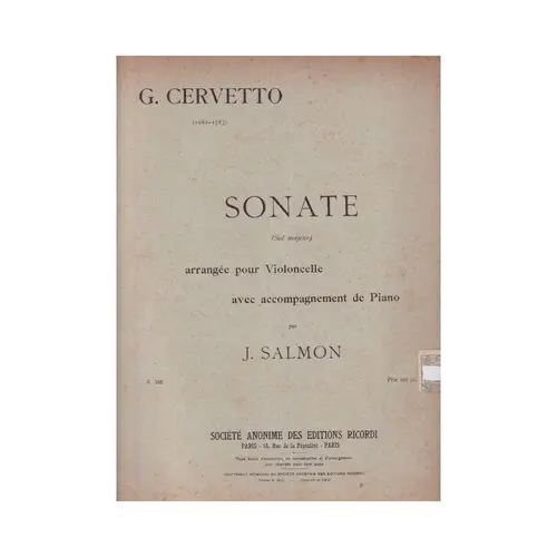 Sonate Sol Maj  (Edição Antiga)