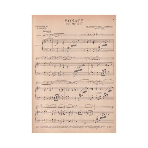 Sonate Sol Min.  (Edição Antiga)