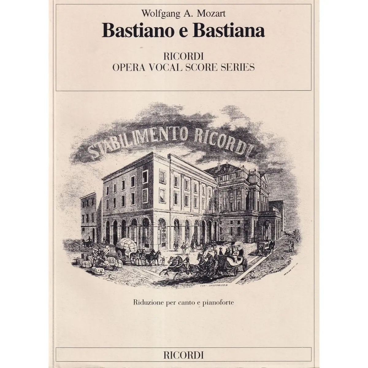 Bastiano E Bastiana - Vocal Score
