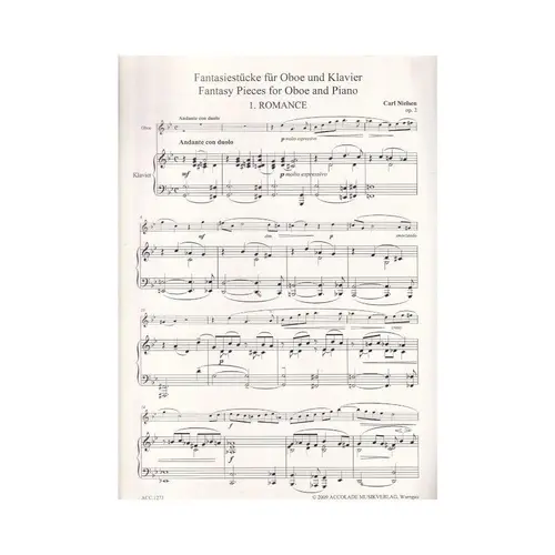 Fantasiestucke Fur Oboe Und Klavier Op.2