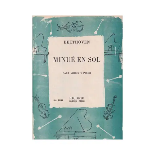 Minué En Sol - Exemplar Antigo
