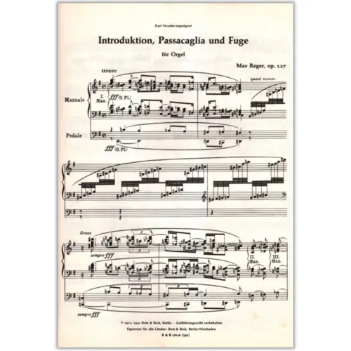 Introduktion, Passacaglia Und Fuge (Orgao) - Op.12