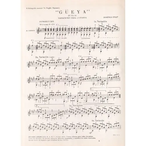 Gueya (Huella) - Exemplar Antigo