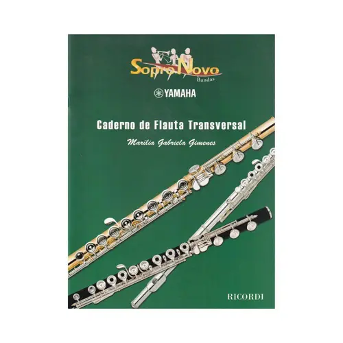 Caderno De Flauta Transversal - Sopro Novo Yamaha