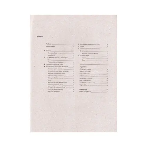 Caderno De Flauta Transversal - Sopro Novo Yamaha