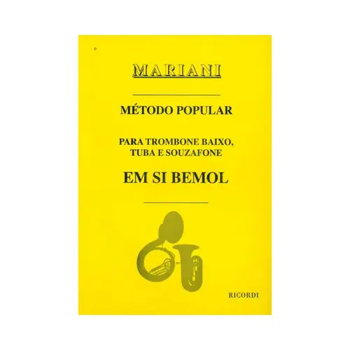 Método popular para trombone baixo, tuba e souzafone em Si bemol