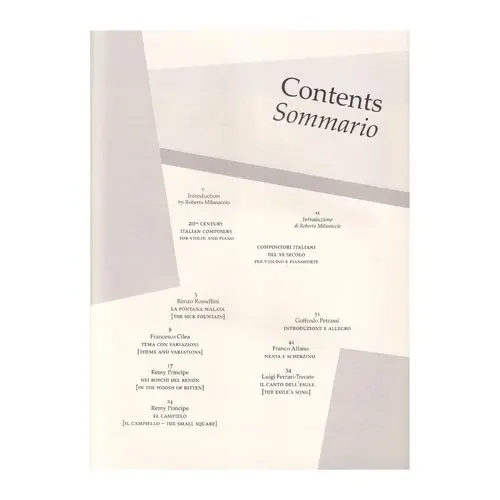 20th Century Italian Composers for violin and piano vol. 2