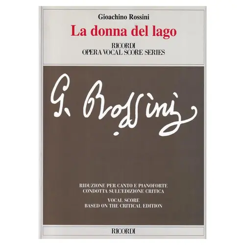 La Donna Del Lago Opera Vocal Score