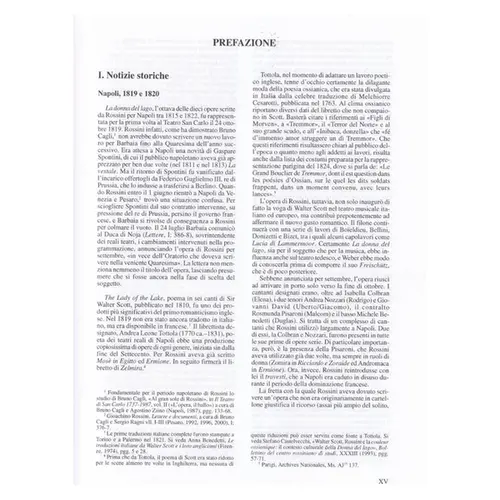La Donna Del Lago Opera Vocal Score