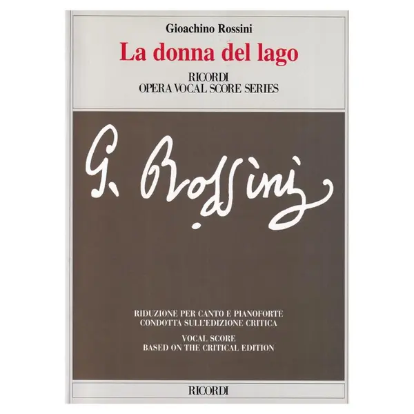 La Donna Del Lago Opera Vocal Score
