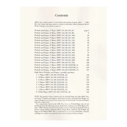 Complete Preludes And Fugues For Organ