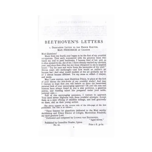Beethoven`S Letters