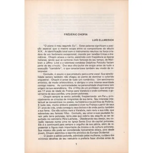 Biografias dos Grandes Músicos N°3 - Chopin