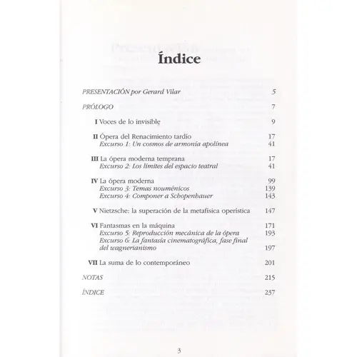 Canto Metafísico - Un Ensayo Sobre La Opera