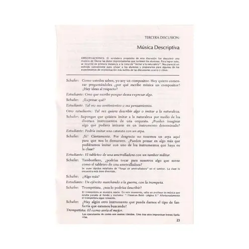 El compositor en el aula