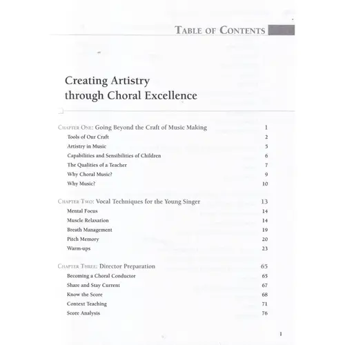 Creating Artistry Through Choral Excellence