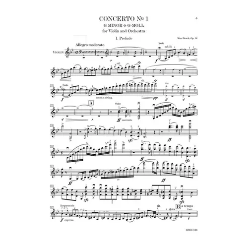 Violin Concerto N.1 In G Minor Op.26