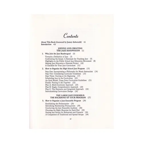 Complete Guide To Instrumental Jazz Instruction