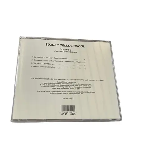 Suzuki Cello School - Vol.06 (Cd Somente)