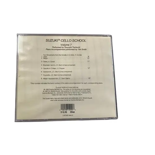 Suzuki Cello School - Vol.07 (Cd Somente)