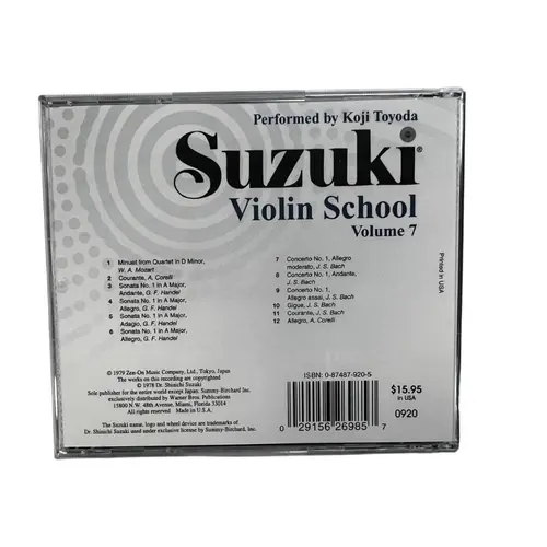 Suzuki Violin School Vol.7 (Cd Somente)