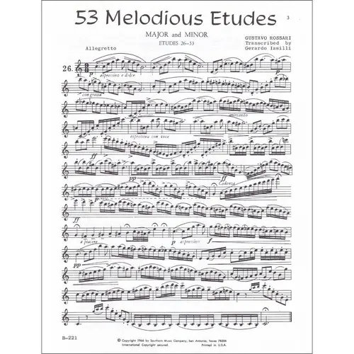 53 Melodious Etudes Major And Minor Bk.2