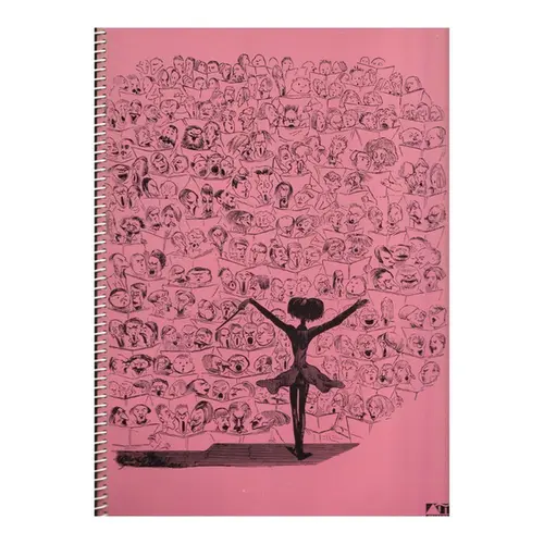 Caderno Coral Deltapy Com Espiral - 4 Claves Quadriculado