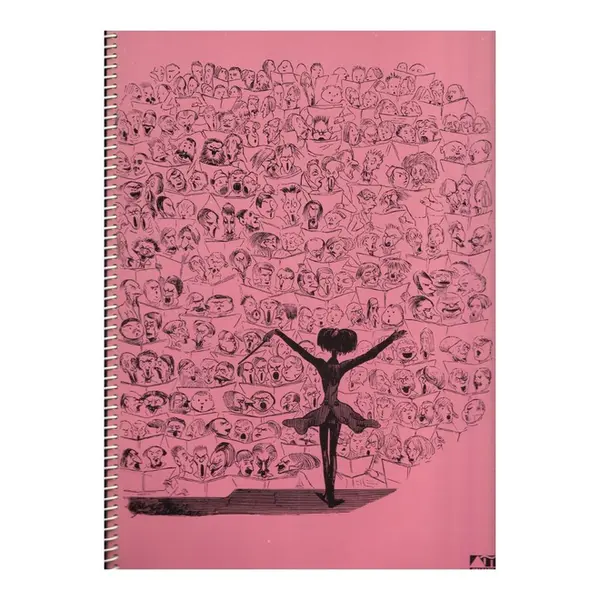 Caderno Coral Deltapy Com Espiral - 4 Claves Quadriculado