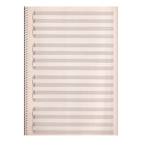 Caderno Coral Deltapy Com Espiral - 4 Claves Quadriculado
