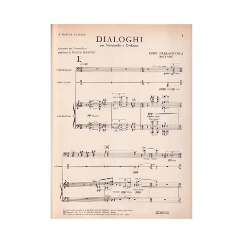 Dialoghi Per Violoncello