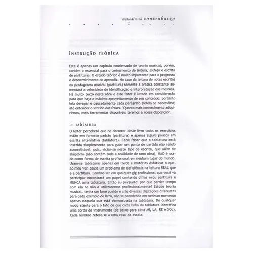 Dicionário Brasileiro De Contrabaixo Elétrico